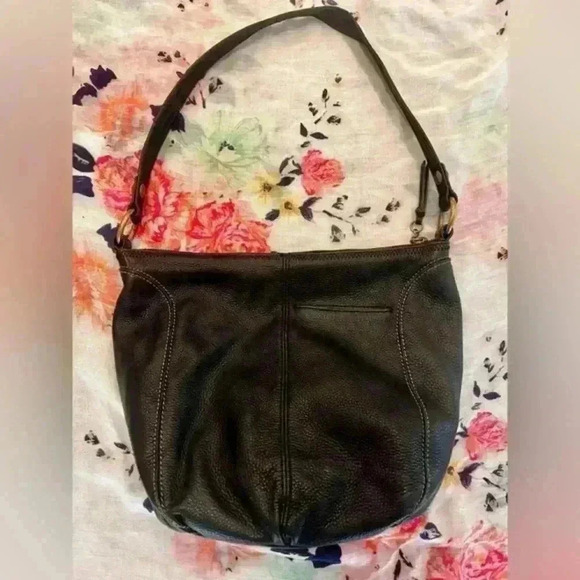 The Sak Sequoia Hobo Bag in Leather, Single Shoulder Strap Black - Picture 2 of 11